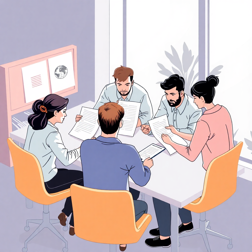 team collaboration illustration